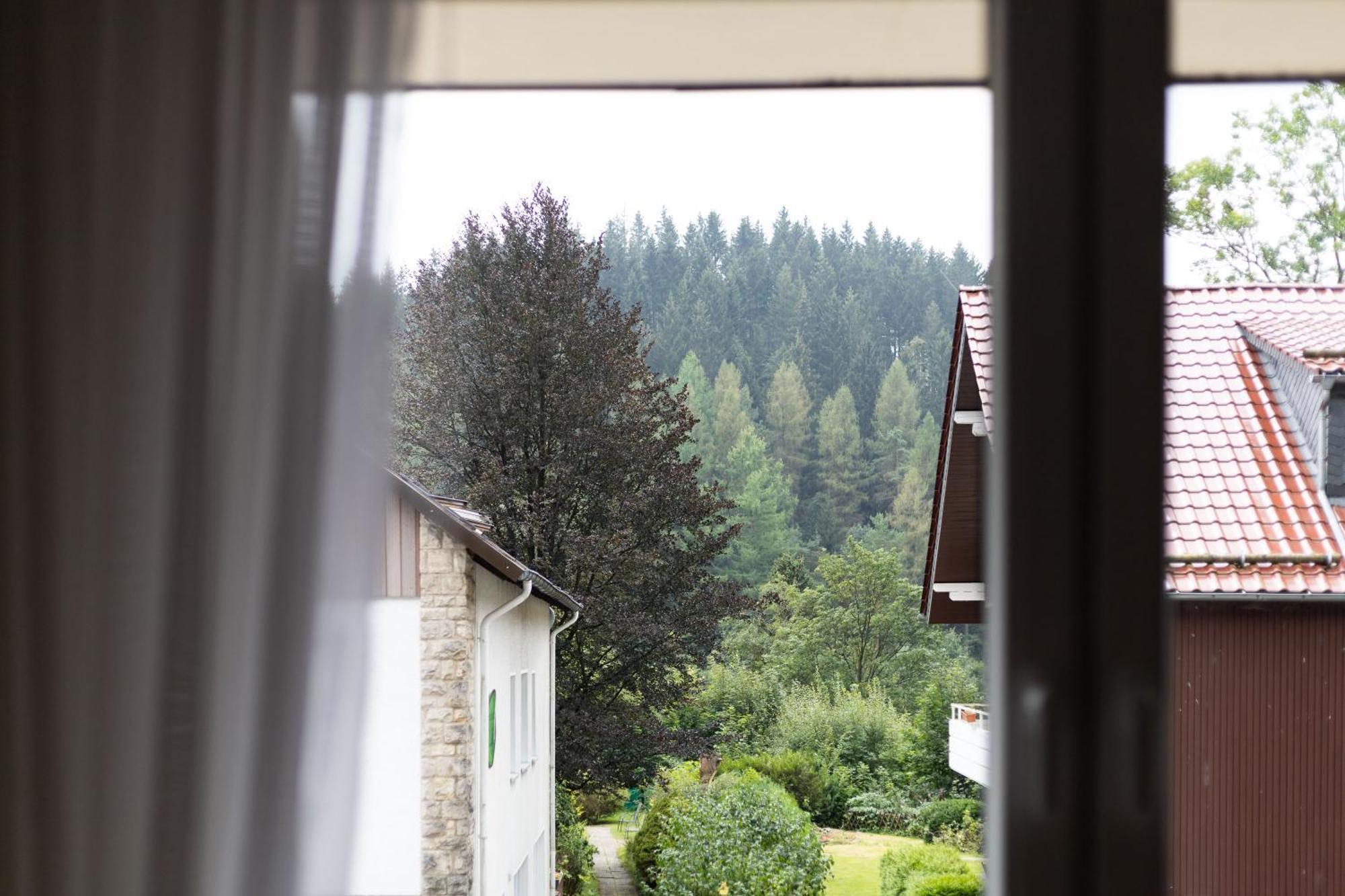 Apartmenthaus Am Waldrand- Kueche - Fruehstueck - Balkon Wildemann Exterior photo